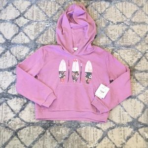 Purple O’Neill hoodie with surfboards on it size medium NWT